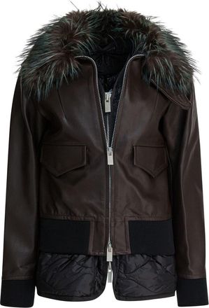 sacai Convertible Leather Jacket