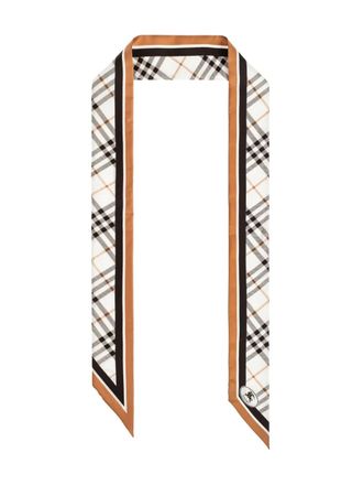 Burberry Foulard a quadri - Bianco