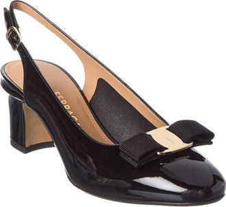 Ferragamo Ferragamo Vara Bow Patent Slingback Pump