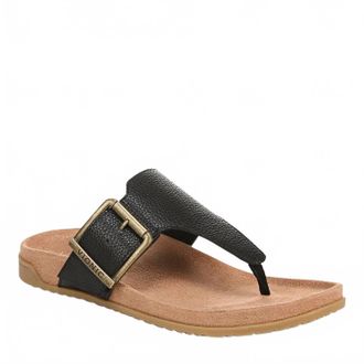 Vionic Womens Emma Thong Sandals In Black