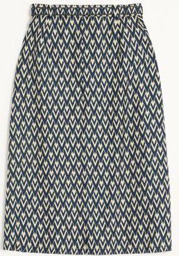 Valentino Gonna Pieghe In Twill Toute La V Donna NOTTE/CREMA 36