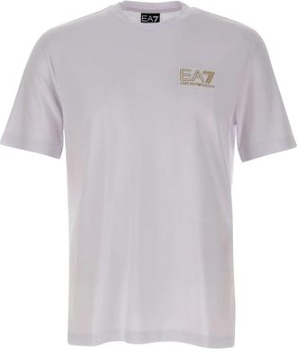 Emporio Armani EA7 T-shirts en Poloshirts WIT - Heren - T-shirts - Wit - L - Tops