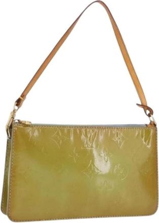 Louis Vuitton Pre-owned Accessory Pouch - Dames - Vintage Schoudertas - Groen - ONE Size - Leer - Vintage