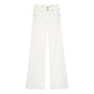 Frame Denim Wide Jeans, female, White, Size: W28 Wide Jeans