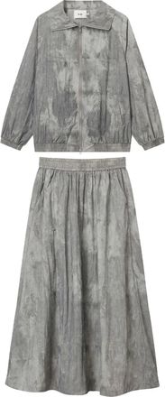 B+ab Gonna con effetto vissuto - Grigio