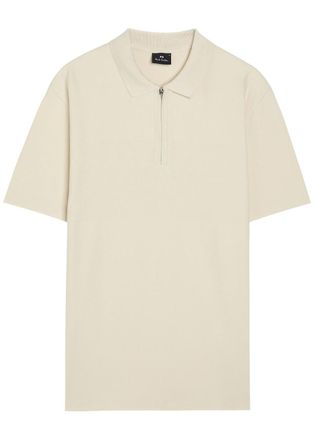 Paul Smith Piqu&eacute; Cotton Polo Shirt - White - Xxl