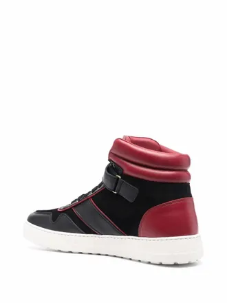 Ferragamo Gancini High-Top Sneaker - Red