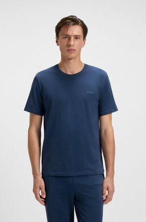 HUGO BOSS T-Shirt BOSS Mix&Match T-Shirt R, Herren, Gr. L, blau (open blau 480), Single Jersey, Obermaterial: 95% Baumwolle, 5% Elasthan, Basic, Rundhals, einge