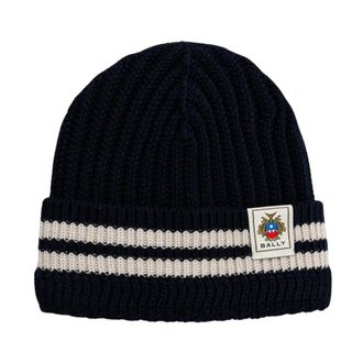 Bally Beanie - Dames - Hoeden - Blauw - ONE Size - Wol - Accessoires