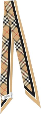 Burberry Womens Beige Satin Foulard Accessory