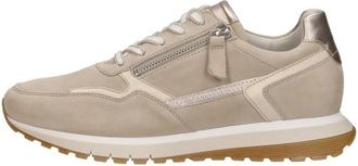 Gabor Sneakers Laag - Dames - Sneakers - Beige - 38 EU - Leer - Schoenen