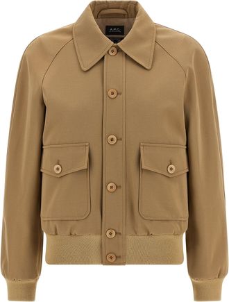 A.P.C. Jacke aus Baumwolle und Wolle
