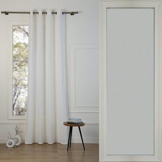 Febronie Cortina con ojales algod&oacute;n blanco 140x260