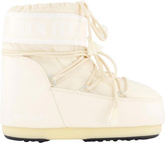 Moon Boot Lage Nylon Iconische Winterlaarzen - Dames - Winterlaarzen - Wit - 39 EU - Nylon - Schoenen