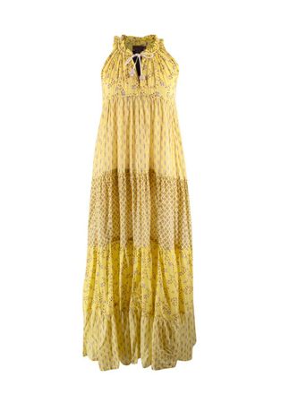 Yvonne Sporre Yellow Sleeveless Maxi Hippydress Size XS