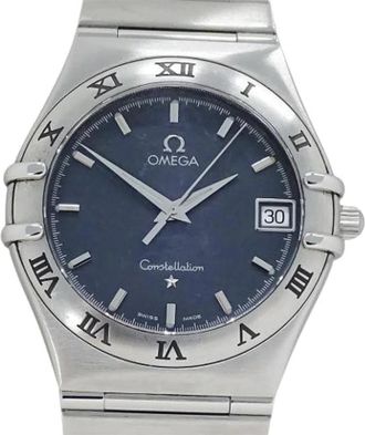Omega Pre-owned Vintage Polshorloge - Heren - Vintage Horloges - Blauw - ONE Size - Vintage
