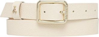 Patrizia Pepe Leren Riem - Dames - Riemen - Beige - L - Leer - Accessoires