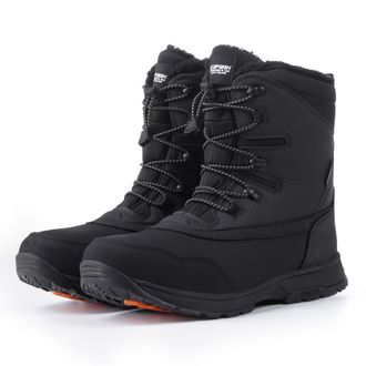 Icepeak Winterboots ICEPEAK ALMONT MS, Damen, Gr. 36, basic schwarz, Synthetik, Textil, Schuhe Winterboots, Winterschuhe, Winterstiefel, Snowboots, gef&uuml;ttert 