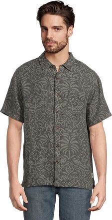 Hurley Encinitas Short Sleeve Mens Clothing Ion Grey : 2XL, Linen/Rayon