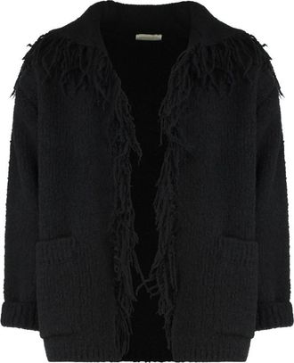 Dries Van Noten Maxi Cardigan In Wool