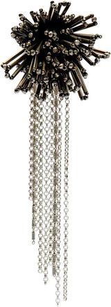 Isabel Marant beaded-embellished chain earrings - Silver