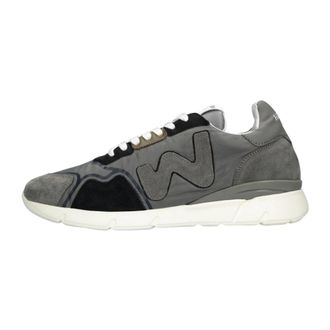 Womsh Runny Low Sneaker - Heren - Sneakers - Grijs - 42 EU - Leer - Schoenen
