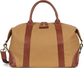 Howard London Steven Weekendtas - Heren - Weekendtassen - Beige - ONE Size - Katoen - Tassen