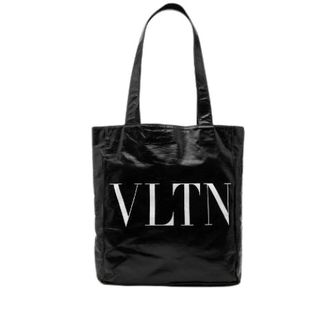 Valentino Pre-owned Vltn Leather 2way Tote - Dames - Pre-owned - Zwart - Maat: ONE Size Leer