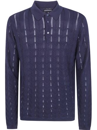 Emporio Armani Sweater Polo Neck Em006262.Af29854 Ub109 Dark Navy
