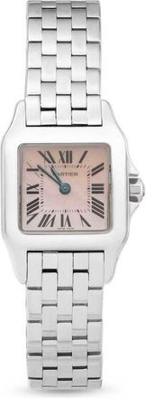 Cartier Pre-owned Cartier Santos De Cartier Demoiselle Mother of Pearl Dial Ladies Watch W25075Z5