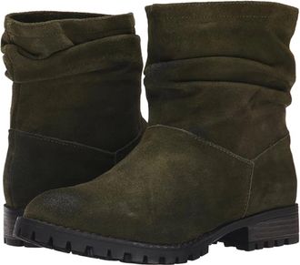 Chinese Laundry Womens Chinese Laundry Boots Olive Green Suede Ankle Bootie ZAP1325