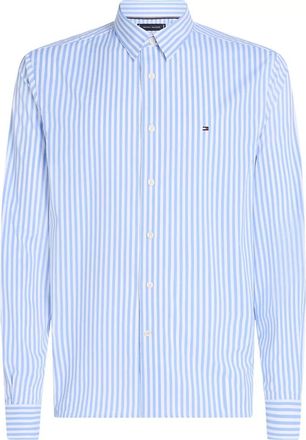 Tommy Hilfiger Camicia a righe - Heren - Zakelijke Overhemden - Blauw - 3XL - Overhemden