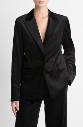 Vince Velvet Blazer in Black at Nordstrom Rack, Size 6