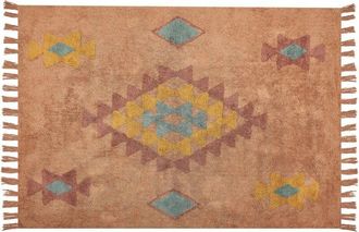 Beliani Rug IGDIR Orange 160 x 230 cm Cotton