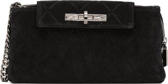 Hammitt Hammitt Charlotte Noir Diamond Suede Gunmetal Sml