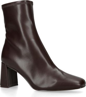 Steve Madden Womens Leather Hurst Boots - Brown - Size UK 5