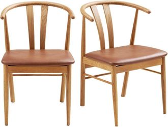 Moloo Silla de pu marr&oacute;n x2