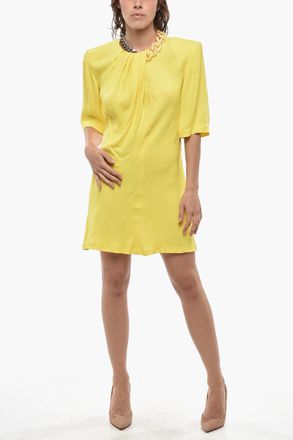 Stella McCartney Vestito FALABELLA a Tinta Unita con Catena al Collo Stella McCartney