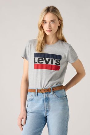 Levi's La T-shirt Perfect - Donna - 2XS - Grigio / Heather Grey