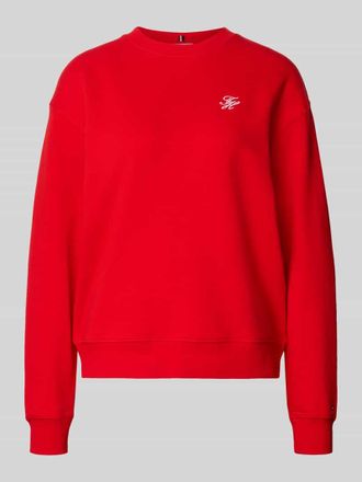 Tommy Hilfiger Regular Fit Sweatshirt aus Baumwoll-Mix in Rot, Gr&ouml;&szlig;e XL