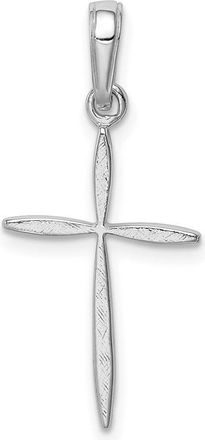 Diamond2Deal 14k Gold Polished Cross With Tapered Ends Pendant