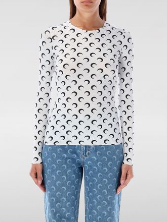 Marine Serre T-shirt Marine Serre in jersey con stampa monogram