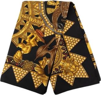 Herm&egrave;s Pre-owned L Or des Chefs Zijden Sjaal - Dames - Vintage Accessoires - Veelkleurig - ONE Size - Vintage