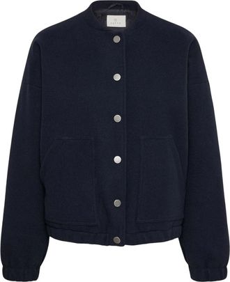 Kaffe Bomberjack - Dames - Jassen - Blauw - Maat: 3XL