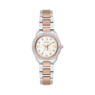 Bulova IJK Bulova - Donna - 98R291 - Bulova Classic Lady Diamonds - 98R291 - Dames - Horloges - Grijs - ONE Size - Accessoires