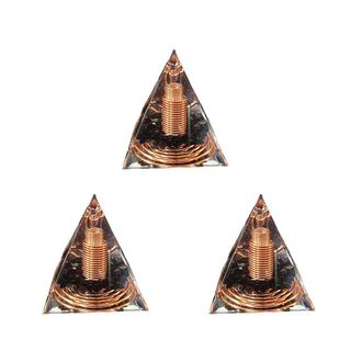 OEM Pir&aacute;mide Espiral De Grava De Cristal De 3 X 6 Cm, Pir&aacute;mide Espiral Hecha A Mano Para Decoraci&oacute;n Del Hogar, Alambre De Cobre En Espiral