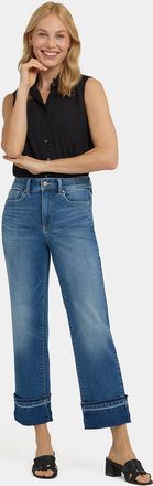 NYDJ Bailey Relaxed Straight Enkellange Jeans Met Hoge Taille