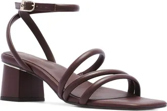 FRANKiE4 Ramsay Block Heel Sandal in Cherry at Nordstrom, Size 8.5