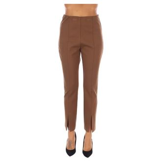 Nenette Cropped Broeken - Dames - Vrijetijds broeken - Bruin - XS - Broeken
