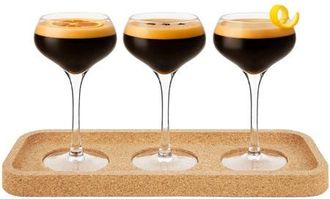 Final Touch Espresso Martini Flight Set - 4 Pieces - 4.75 oz in Clear at Nordstrom